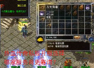 热血传奇私服开服选择哪家服务商更靠谱? 热血传奇私服开服选择哪家服务商更靠谱?